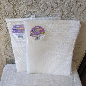 Darice White Plastic Canvas Sheets - Pack of 12